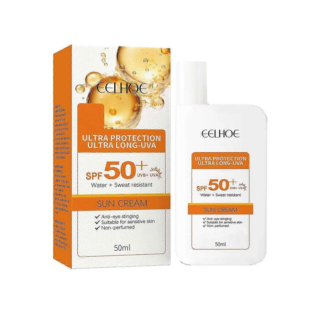 Lightweight Facial Sunscreen SPF50+ Sensitive Skin Sunscreen Water And Sweat Proof Long Protection 50ml PU3378