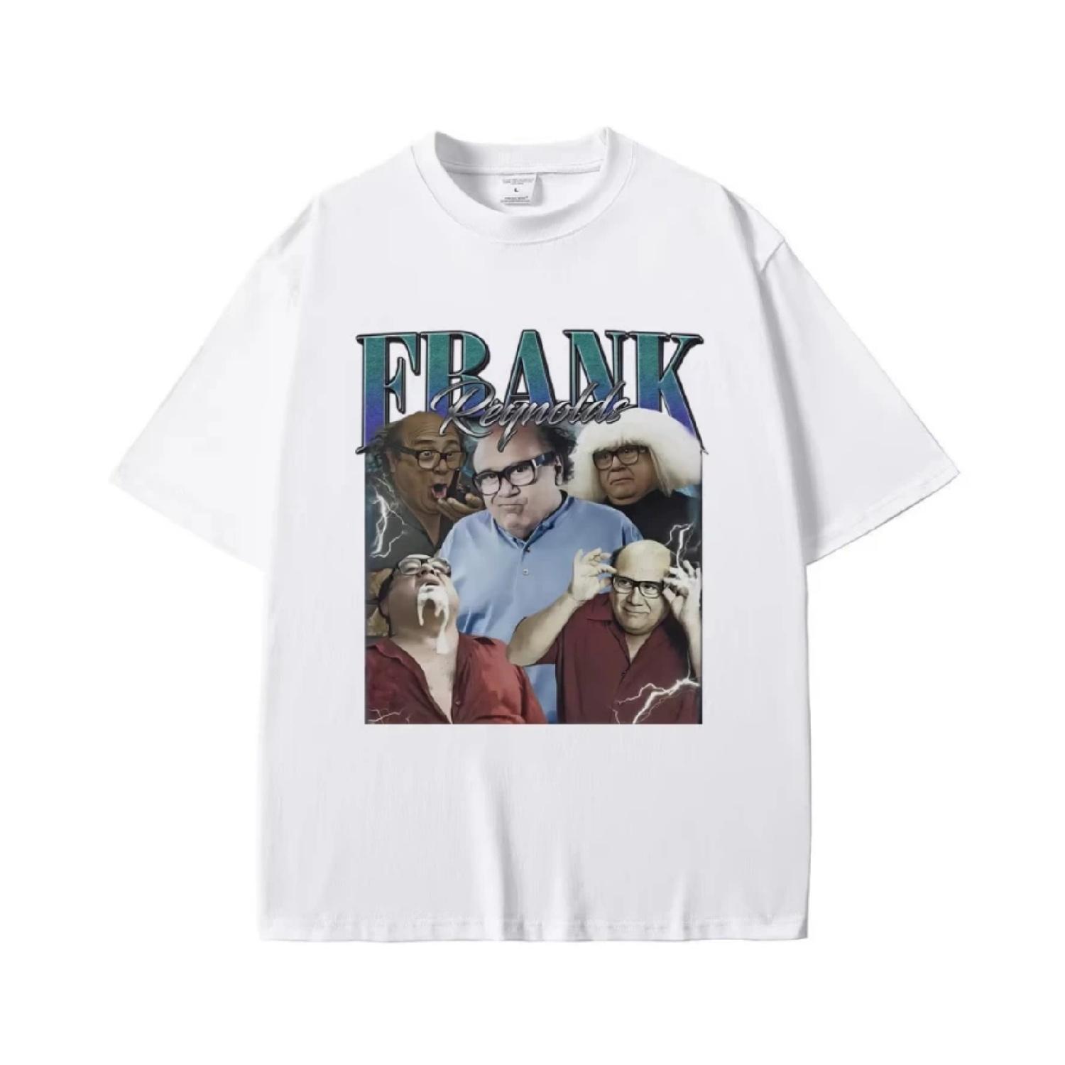 

Frank Reynolds Print T-shirts Always Sunny in Philadelphia Tshirt Men Women Funny Joke Humor Meme T Shirts Male Cozy Cotton Tees XXXXXL чорний