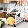 Manual Stainless Steel French Fry Cutter Multi-Function Potato Vegetable Slicer for Home Kitchen Carrots Cucumbers Cooking Tool