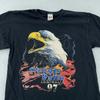 Vintage 1997 Sturgis Rally Adler Biker Flammen T-Shirt Groß Schwarz Motorrad 90er