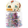 500Pcs Bottle Multicolor Straight Pins Beads Needles Quilting Pins Fabric Covered Pin Cushion Bottle Sewing Craft