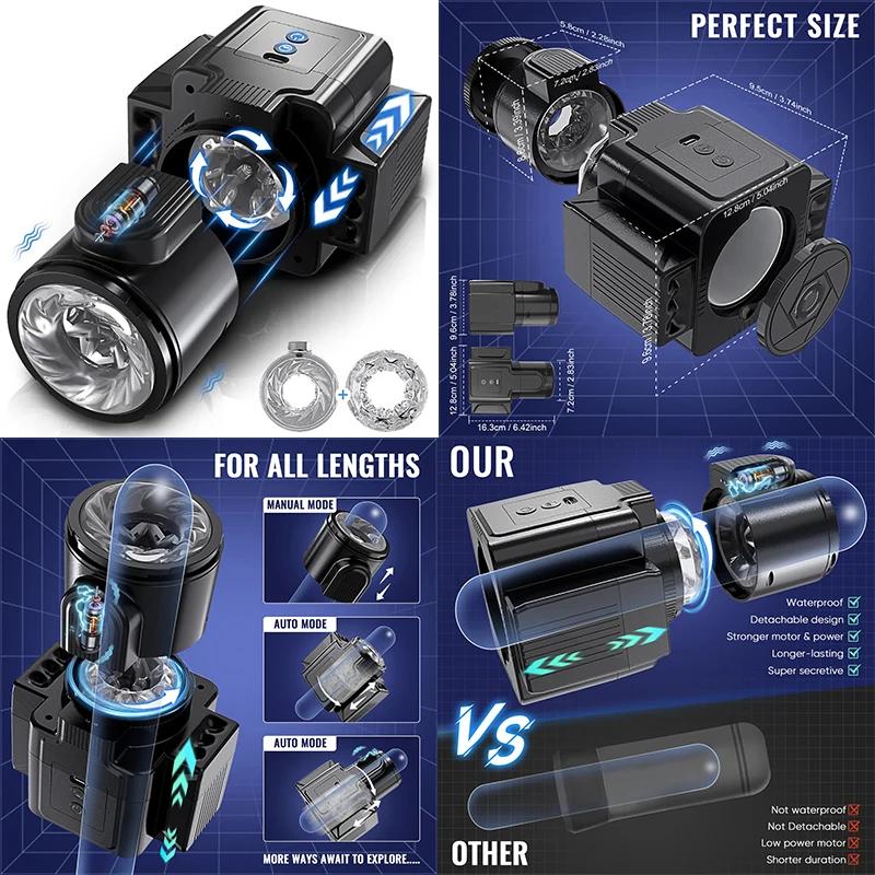 Adult Toy Man Vaginal Masturbators For Men Double Ended Didlo Sex Toys Men Ass Sexual Vagina Ass Blowjob Sucking Machine Toys