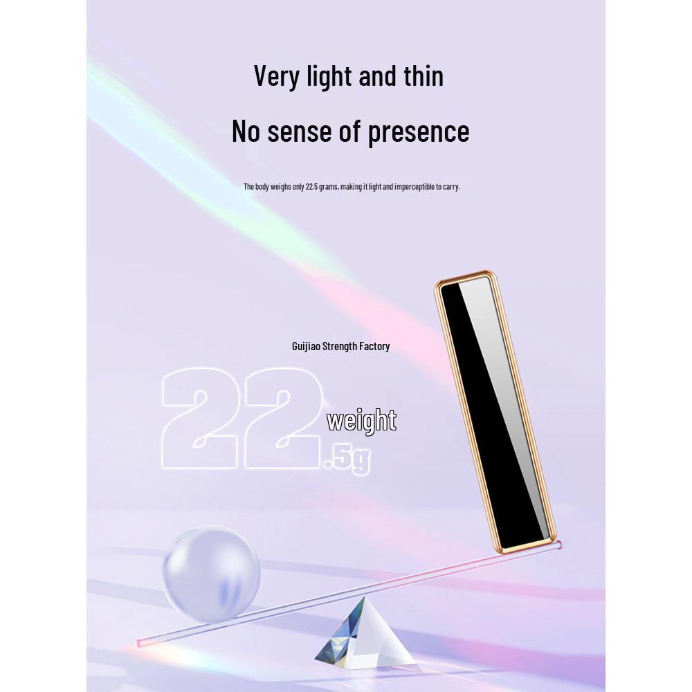USB Rechargeable Silent Ultra-Thin Mini Lighter – Trendy TikTok Style for Men