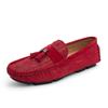 2026 Designer Shoes Loafers Men Zapatos De Hombre Slip-On Mens Shoes Casual Male Red Driving Moccasins Suede Leather Loafer