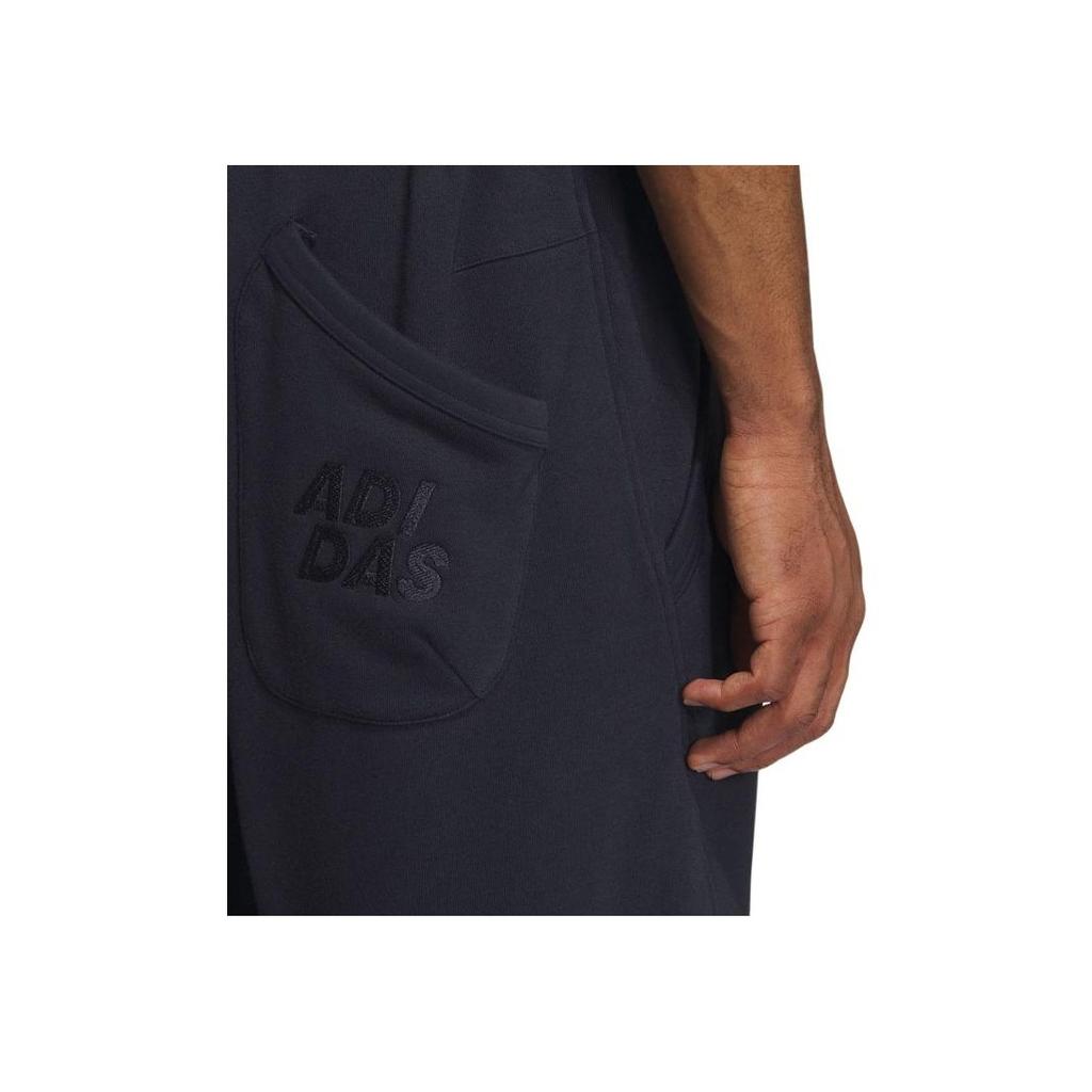 Adidas All Season Full-Length 3D Embroidered Detail Loose Knit Sweatpants Men Bottoms Legend-Ink-Blue IX6818