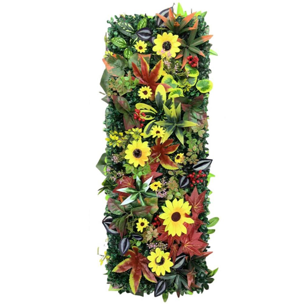 Flower Artificial Eucalyptus Carpet UV Protection Artificial Fern Grass Privacy Screen