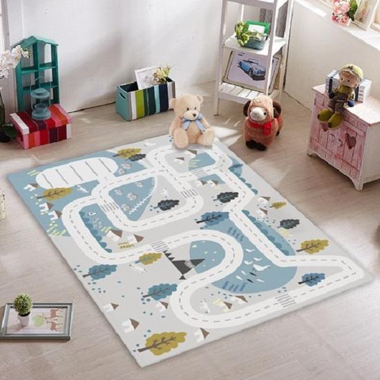 

Ковер для детской Дорога в синем лесу