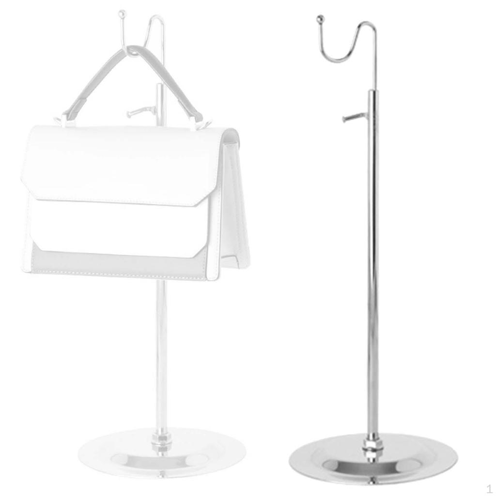 Soporte de Exhibición Estante Colgante Ajustable para Bolsos con Soporte Estable Organizador de Carteras para