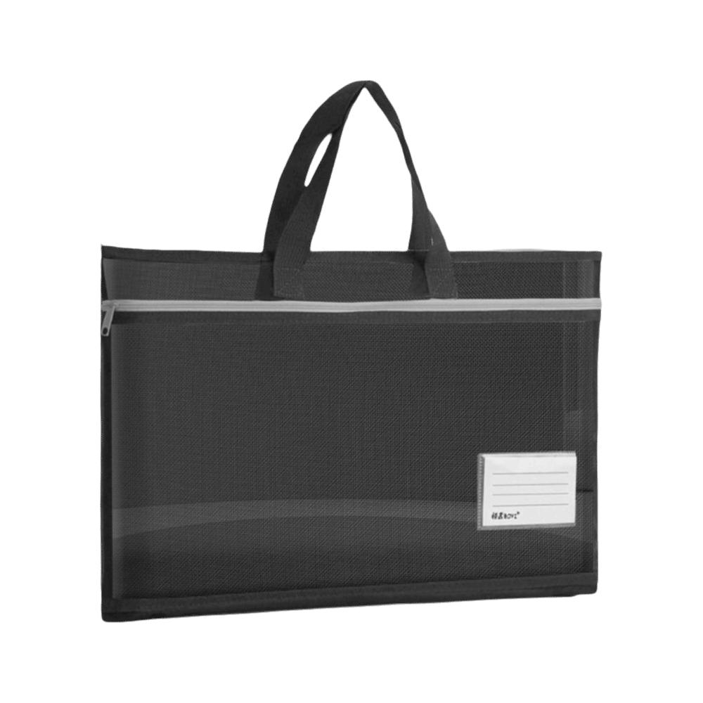 Zip Handbag A3 Mesh Art Bag Large Capacity File Storage Bag 8k Sketch Drawing Album Teenager чёрный 840₽