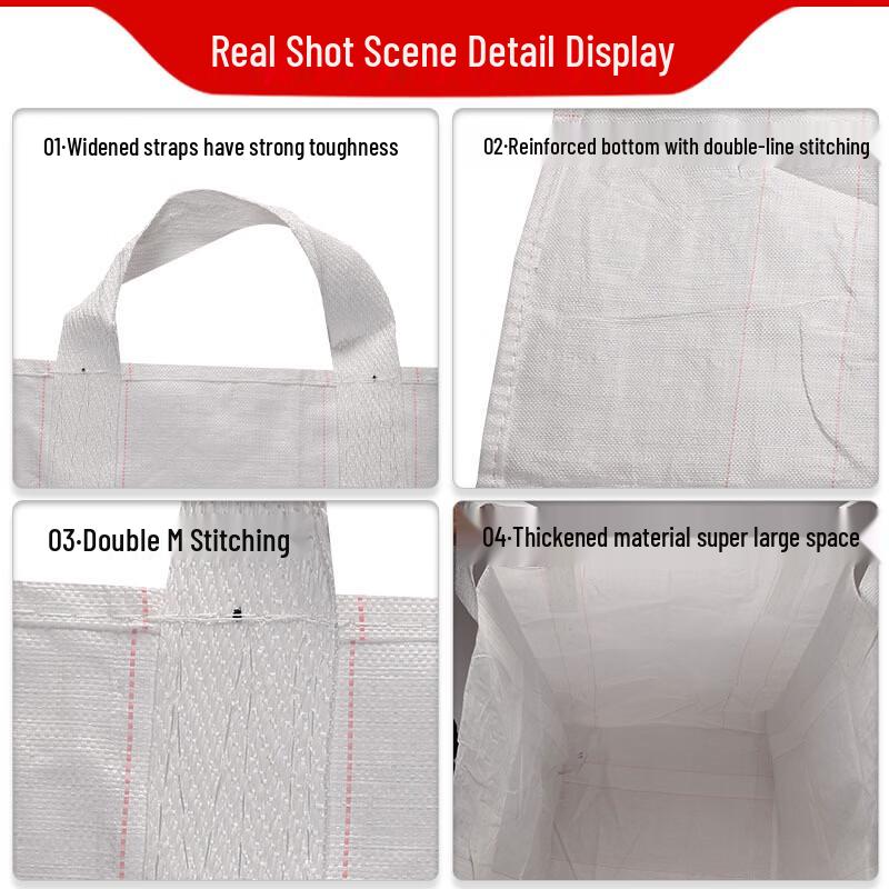 Heavy-Duty Canvas FIBC Bulk Bag with 4 Lifting Loops