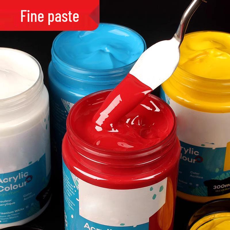 24-Color Acrylic Paint Set: Waterproof, 300ml Cans for Wall, Clothing & Shoes DIY Projects
