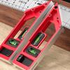 Multifunctional Steel Right Angles Hole Marking Ruler with Bubble Levels T Square Ruler For Woodworking Precise Measuring