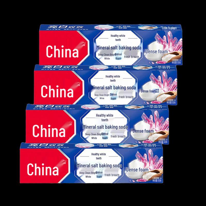 Zhonghua Strong Teeth White Sea Salt & Baking Soda Toothpaste 4-Pack
