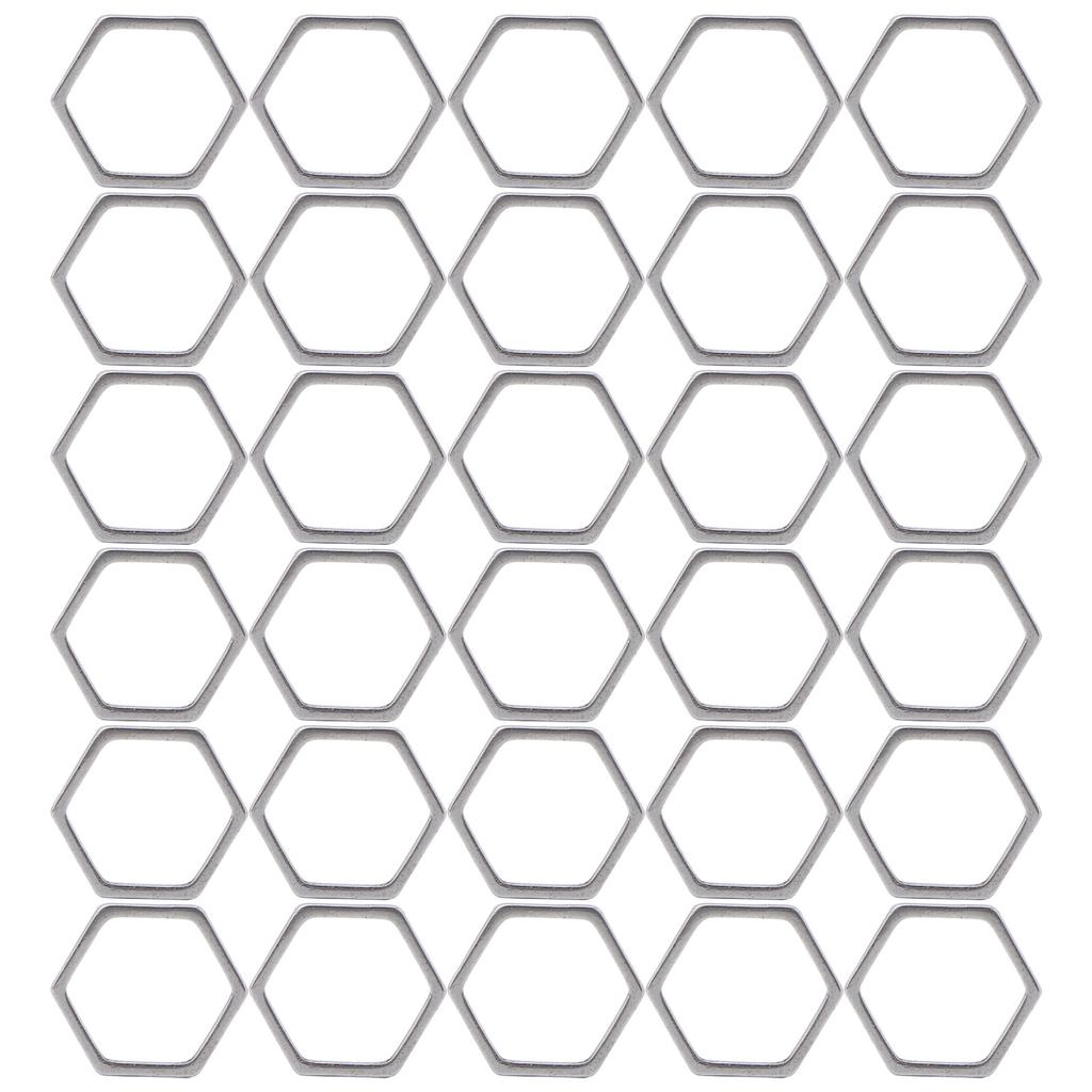 30Pcs   Shaped Hollow Resin Frame Stainless Steel Open Bezel Hollow Pendants Mold for