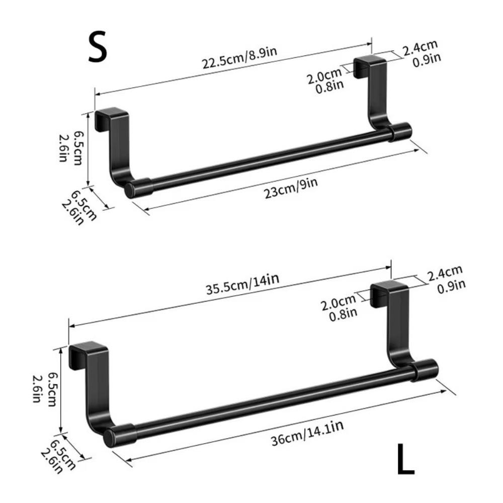 Rag Hanger Towel Rod Multi-purpose Towel Storage Organizer Gifts Over Cabinet Towel Rack