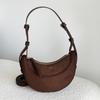 Women's Bag Niche New Autumn and Winter Frosted Crescent Bag Armpit Bag Women's Shoulder Bag Saddle Bag