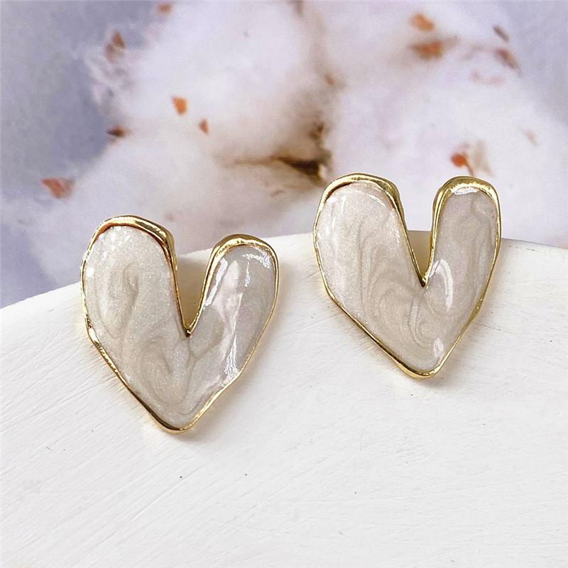 Mode Schlichte Weiße Dreieck Ohrstecker Für Frauen Persönlichkeit Koreanisch Günstige Ohrringe Party Trend Zirkon Großhandel Neu 2025