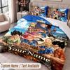 Custom Name Text 3Pcs Bedding Set Dragon Ball Duvet Cover And Two Pillowcases
