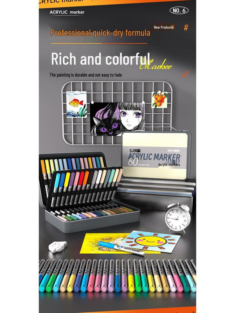 Acrylmarker Weiche Spitze: Waschbar & Deckend für Kinder-Kunstprojekte