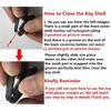 2 Pack Key Fob Shell Case Fit for Honda Accord Civic EX Pilot Keyless Entry Remote Key Housing Replacement with Free Screwdriver Casing Only (1 Black