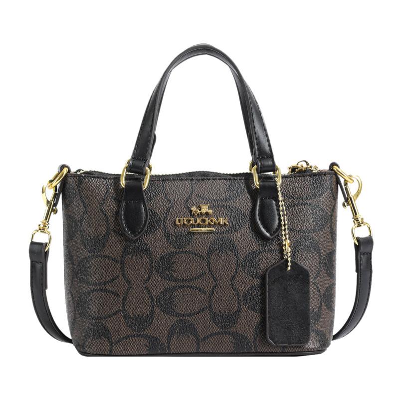 Bucket Bag, European and American Retro Vintage Floral Crossbody Bag, Fashionable Printed Small Handbag, Simple Vegetable Basket Bag, Women's Bag