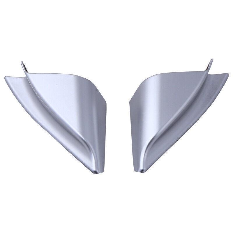 For Mazda CX-5 2017-2024 Matte Silver Car Front Triangle A Pillar Cover Trim 2PC