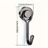 1Pcs 0-5kg Heavy Duty Magnetic Hooks Swivel Swing Magnetic Hook Strong Neodymium Magnet Hooks for Hanging, Perfect for Refrig 1