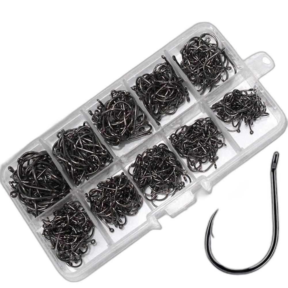 High-Strength Iseama Fishing Hooks 500Pcs 3-12# Hole Design Outdoor Fishing Accessories