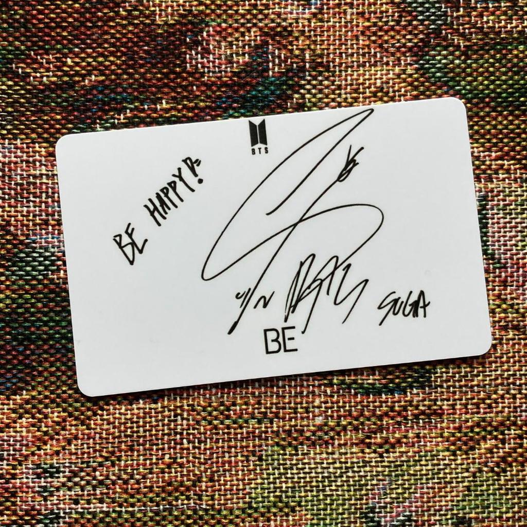 [USED] BTS Yoongi SUGA Lucky Drop BE Unreleased Trading Card