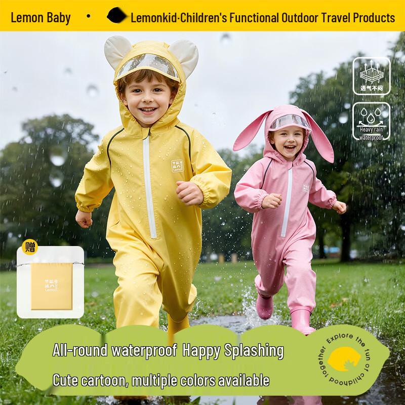 Lemonkid Kids  One-Piece Raincoat XL