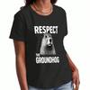 Respect Groundhog Wounisex's Cotton T Shirt, Premium Cotton Print, Durable, Casual Fashion. Cute Groundhog Graphics, Perfect Gift For Groundhog Lovers