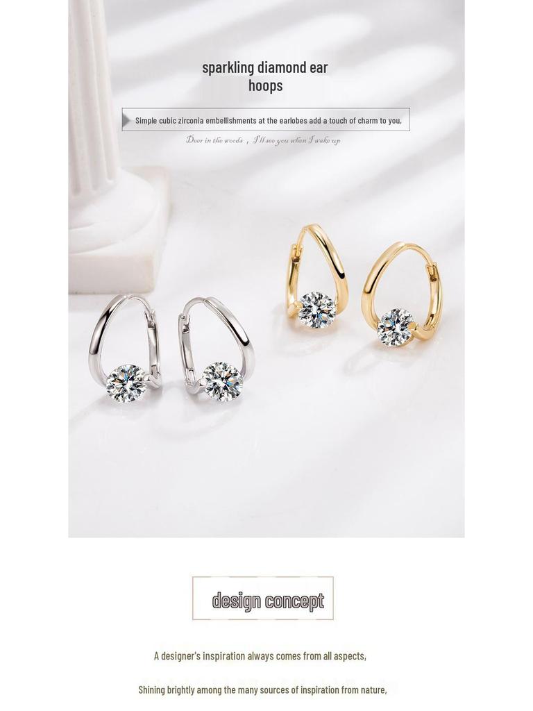 Elegant Korean Irregular High-End Luxury Earrings