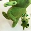 Green Alien Cat Plush Toy Cute Extraterrestrial Creature Hakyumi Keychain Creative Gift Abstract Design Keychain Bagchain