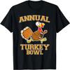 Annual Turkey Bowl Funny Thanksgiving Football Gift Sports T-Shirt