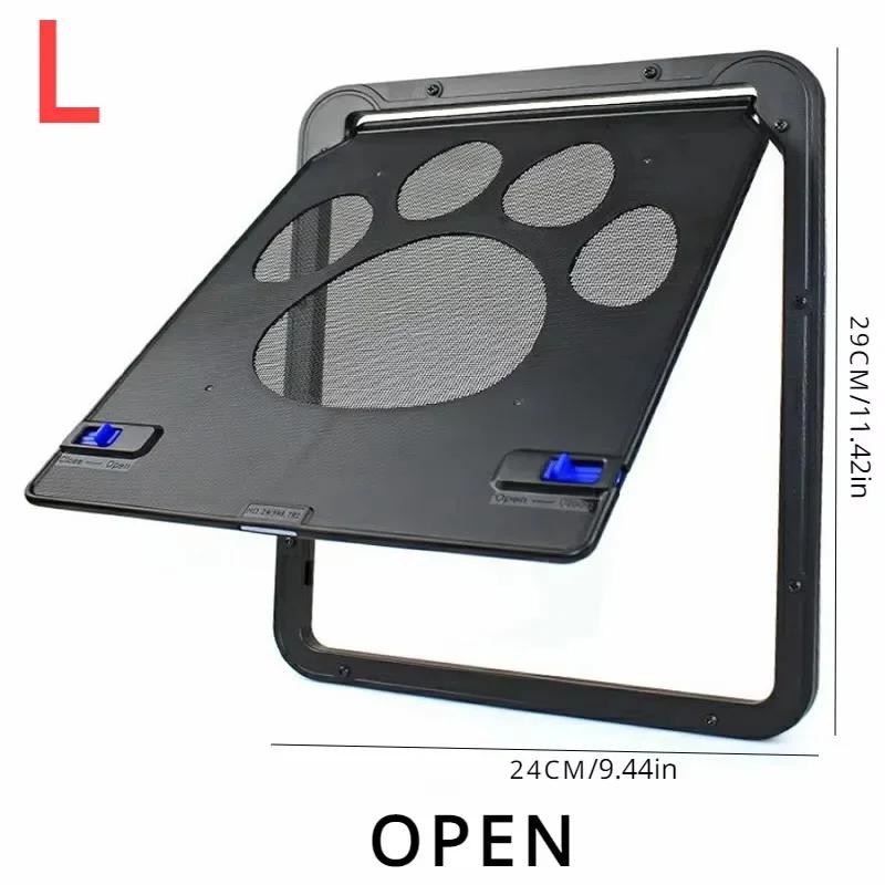 

Большой размер Легкая установка Дверь для питомца для собак Окно Ворота Дом Безопасный Запираемый Экран Свободный вход Уличный Сад Погодоустойчивый Модный