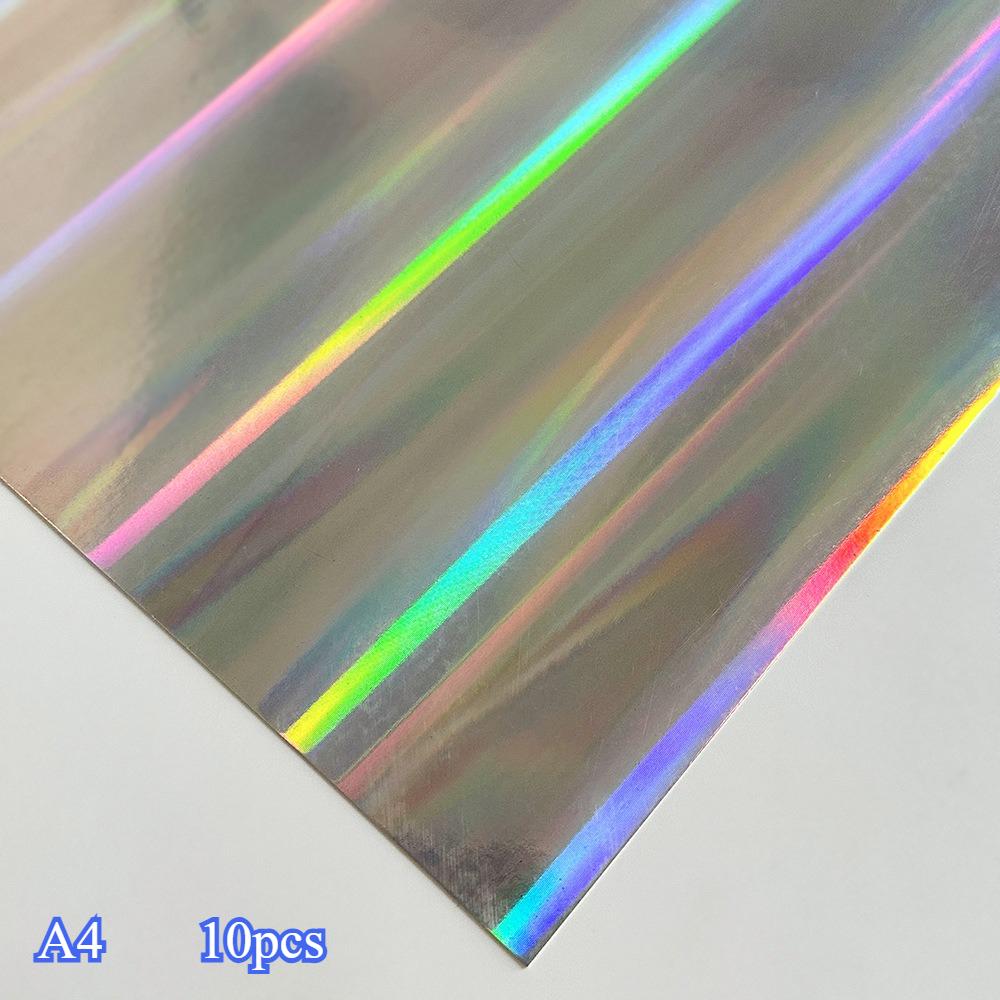 Laser Flash Paper Cross Border Hot SaleColorful ThickLaser Paper Gold SilverCard Paper Craft Paper Aluminum Foil PET MirrorPaper