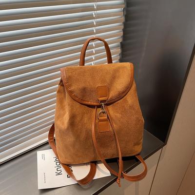 Schoolbag Dame's New American Large-capacity Backpack Bag Women's Fashion Sweet and Cool Retro Leisure Travel Bag