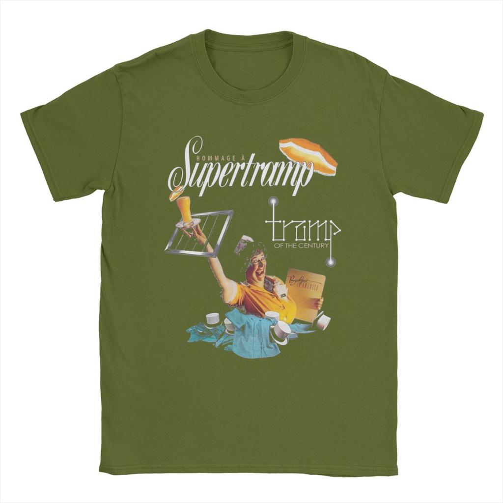 Musik Supertramp Männer T-Shirt Lustige T-Shirts Kurzarm O Neck T-Shirts 100% Baumwolle 4XL 5XL Kleidung