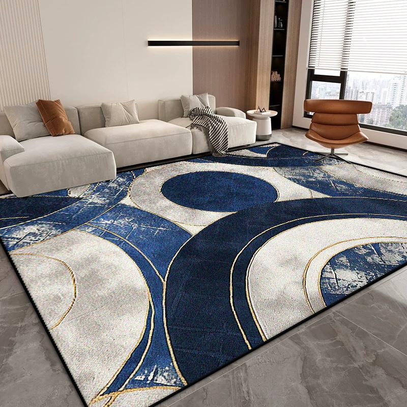 Nordic Abstract Living Room Carpet Modern Decoration Home Easy Clean Washable Rug Large Size Bedroom Sofa Non-slip Floor Mats