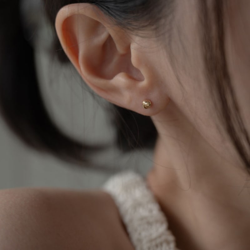 Youngglow 14k Texture Ball Piercing (2type)