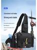 Multifunctional Large Capacity Fishing Rod & Tackle Bag: Waist, Backpack, Crossbody, and Holder