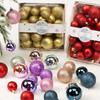 44PCS High-quality Plastic Christmas Ball Set 3cm 4cm 5cm Xmas Ornament Ball Suspensable Xmas Baubles Home