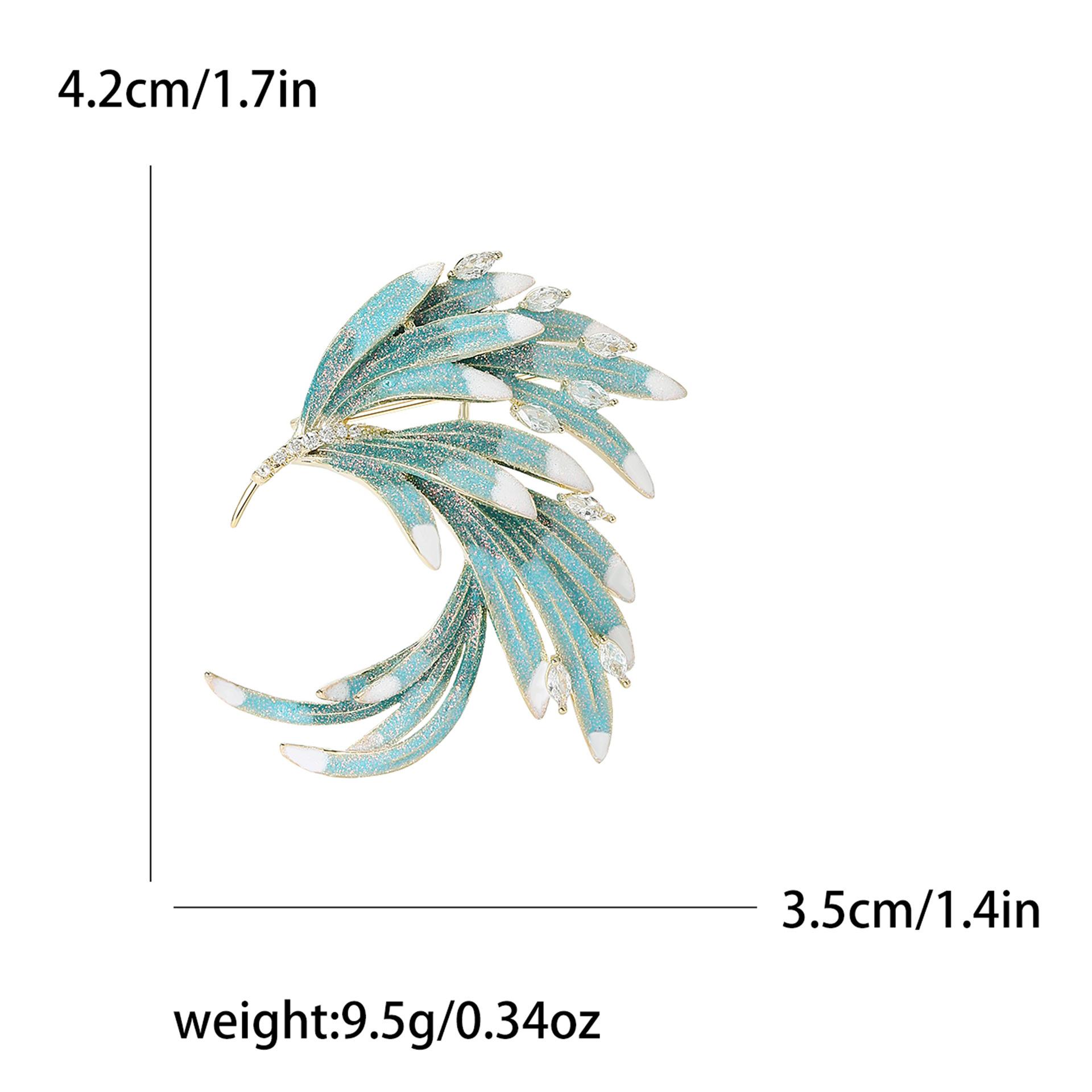 

Креативная микро-инкрустированная медная циркониевая брошь Феникс, модная высококачественная женская брошь для корсажа, пальто