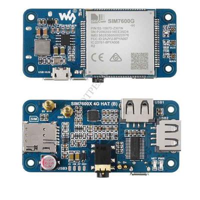 Globales Multi-Band 4G SIM7600G-H Erweiterungsboard für Raspberry Pi - Kompatibel mit 4G/3G/2G