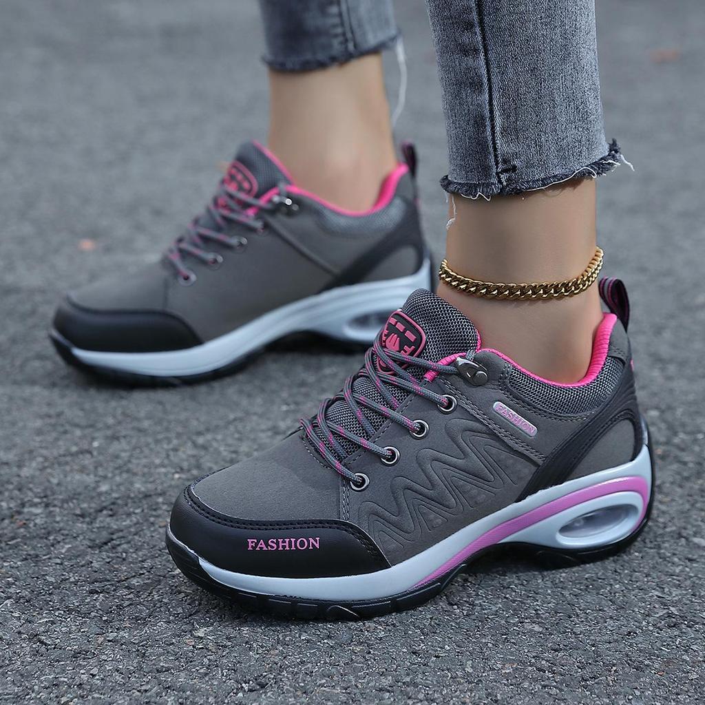 2023 Autumn Women's Air Cushion Running Shoes - Height Increasing, Soft Sole, Shock Absorbing, Versatile, Thick Sole Casual Sneakers