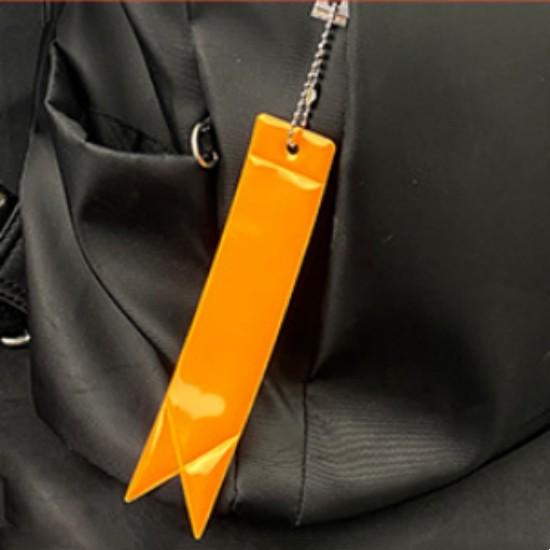 5 шт./набор Светоотражающий брелок «Звездная ночь» - Креативный ПВХ Светящийся Безопасный Шарм для Сумки для Рюкзаков Велосипедного Снаряжения Ночной Предупреждающий Брелок