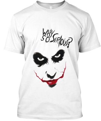 WHY SO SERIOUS Jocker Tee  Made In the USA Size S To 5XL Unisex T-Shirt