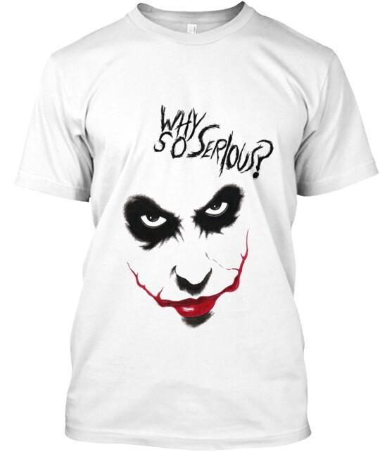 

Футболка WHY SO SERIOUS jocker Tee, произведено в США, размеры от S до 5XL, унисекс. L