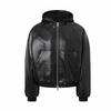 Mens Vintage Fleece Padded Bomber Jacket Hooded Winter Warm Casual Coat