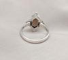 Smoky Quartz Sterling Silver Ring: Hexagon Gemstone, Boho Jewelry